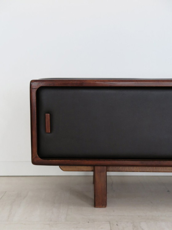 Credenza in legno e pelle, Finlandia, anni '50 – Credenze con vetrina, Scandinavian (photo 10 of 21)
