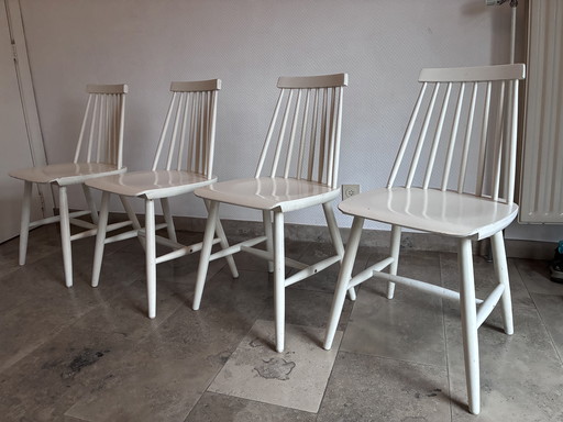 4 Spijlstoelen vintage IKEA