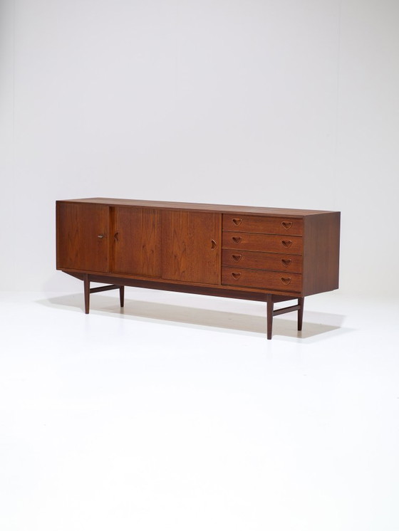 Image 1 of Danish vintage teak lowboard sideboard