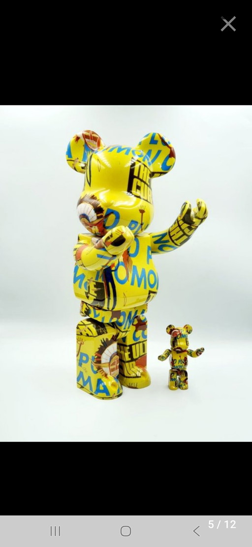 Bearbrick Medicom Andy Warhol und Jean Michel Basquiat