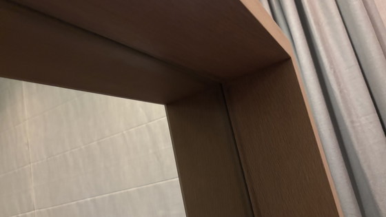 Image 1 of Specchio rovere chiaro, 128 x 128 cm