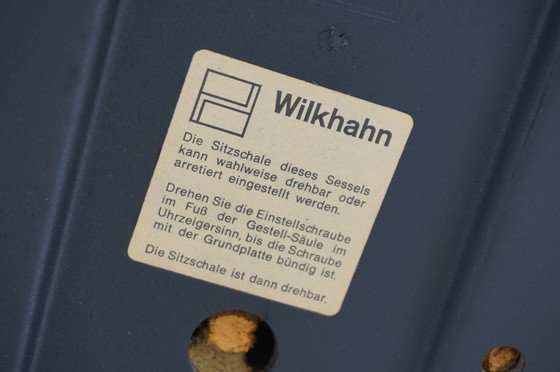 Image 1 of Wilkhahn Delta 2er Set Konferenzstühle / Esszimmerstühle aus Leder von Delta, 1960