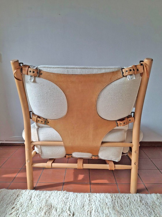 Image 1 of Set van 2 vintage Inca Safari lounge stoelen – Arne Norell