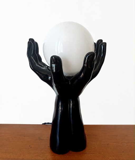 Vintage Hands Lamp 1970 – tafellampen, Ceramic