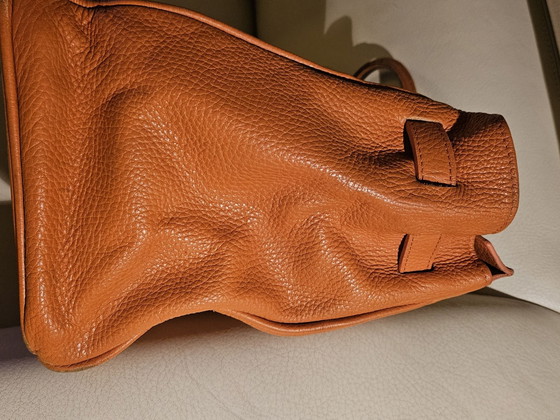 Beliebte Luxus-Leder-Handtasche in Orange – Andere Taschen, Lammleder (photo 5 of 11)