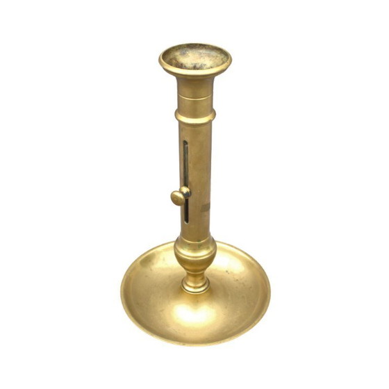 Image 1 of Antico candeliere francese in rame 30 cm