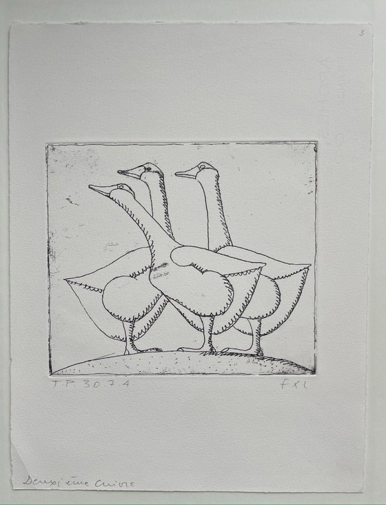 Image 1 of François-Xavier Lalanne (1927-2008) De Drie Ganzen, een unieke gebeurtenis 2004