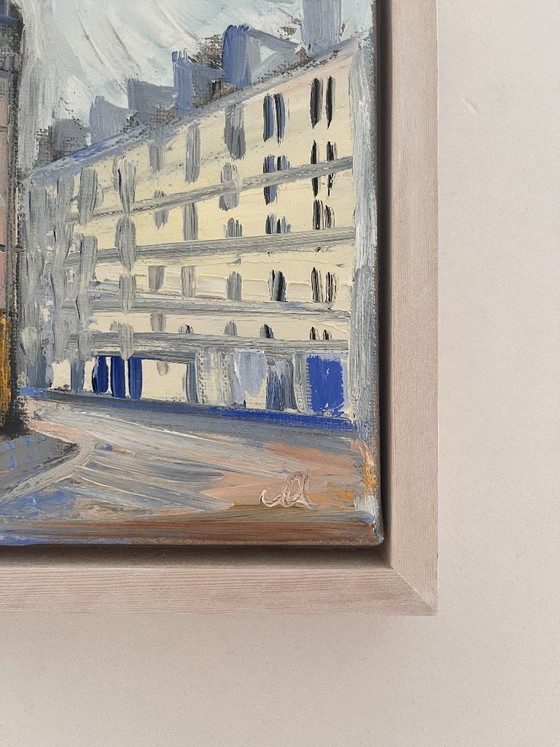 Small Painting - 20 x 20 - 'Paris' by Maja A Chris – Paintings & Drawings, Canvas (photo 4 of 10)