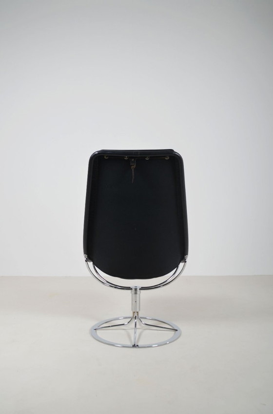 Image 1 of Swedish Jetson 66 armchair in leather by Bruno Mathsson for Dux