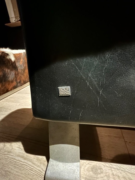 Image 1 of Poltrona Rolf Benz 322 - pelle nera