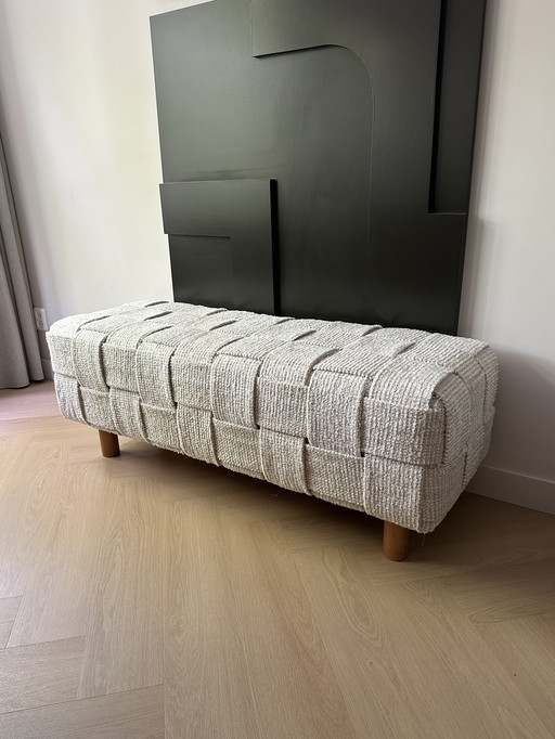 Geflochtene Pouffe Bank