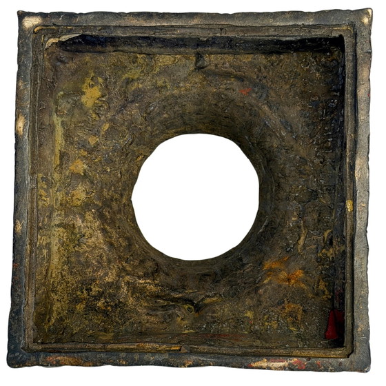 Quemador de incienso chaitya nepalí antiguo de bronce con Budas – finales del siglo XIX (photo 11 of 11)