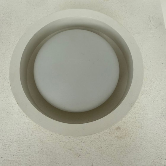 Image 1 of Plafond/wandlamp wit bakeliet jaren 70