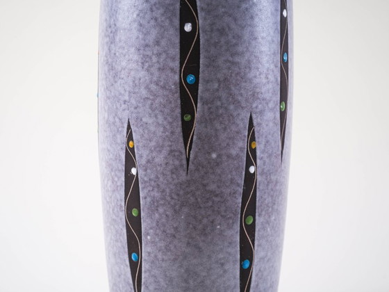 Image 1 of Grey ceramic vase, German design, 1960s, made in West Germany
