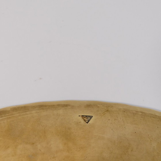Art Deco handcrafted Brass Bowl with central motif, hallmarked OSK (photo 8 of 8)