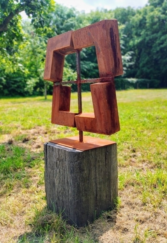 Image 1 of Cortenstalen kunstwerk