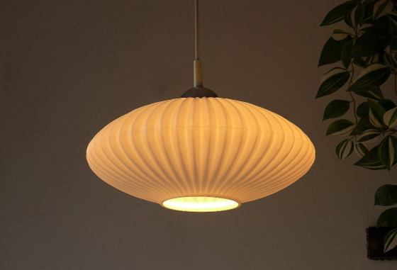 Vintage hanging lamp 50s 60s lamp UFO lamp Kalff Philips Evoluon – Pendant lamps, Glass (photo 3 of 6)