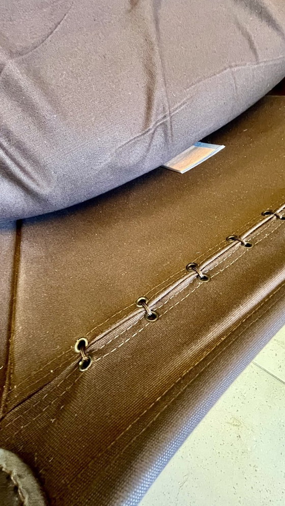 Image 1 of Vintage Falcon fauteuil (hoge rugleuning) en poef – Sigurd Resell, Vatne Møbler (jaren 70)