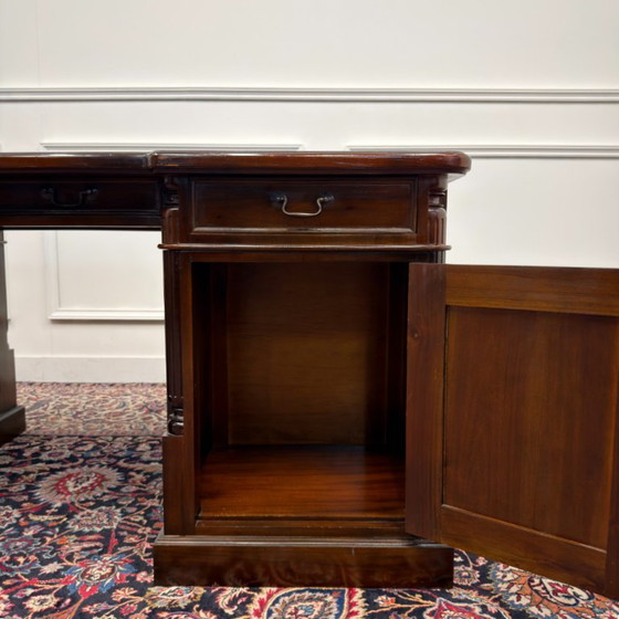 Classic English Desk Set with Office Chairs – Leather, Wood (photo 14 of 23)