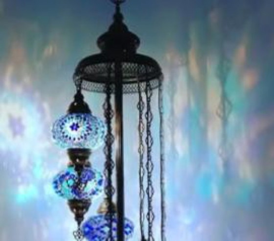 Image 1 of Lámparas de pie de mosaico turco hechas a mano