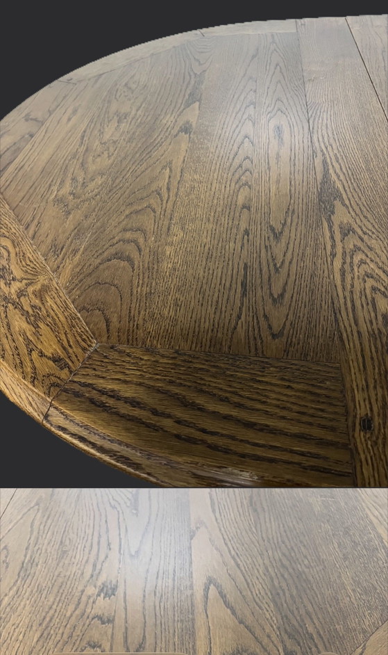Image 1 of 4 Bannink Art Nouveau oak extendable dining tables