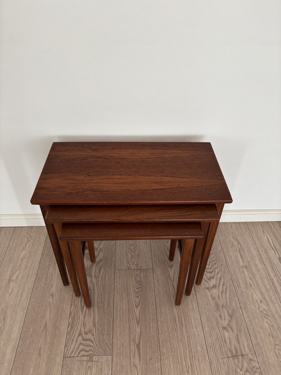 Mimiset Vintage Danese / Tavolini a Incasso Teak Forma Organica – Wood (photo 4 of 11)