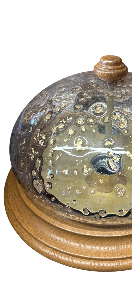 Asmuth Leuchten Lampada a sfera 'Gold Flakes' – Plafoniere, Glass, Wood (photo 3 of 5)