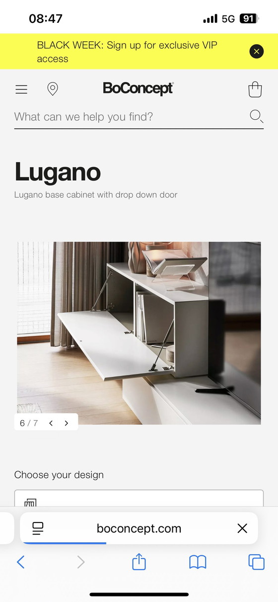 Image 1 of Boconcept wandmeubel zgan