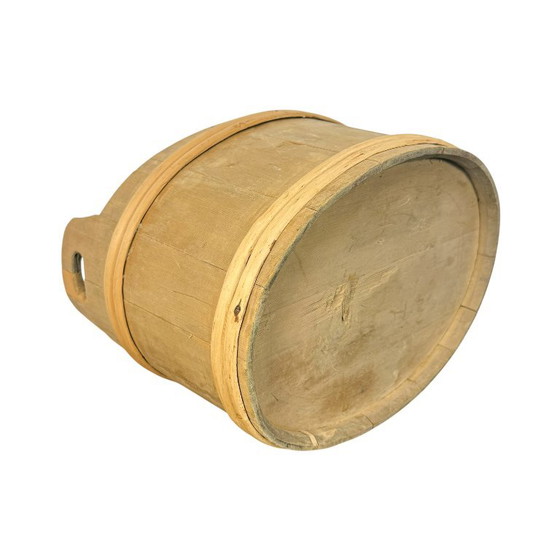 Vintage zweedse deegkom ovale Houten bak, Decoratieve objecten, Bruin, Rustic (foto 6 van 8)