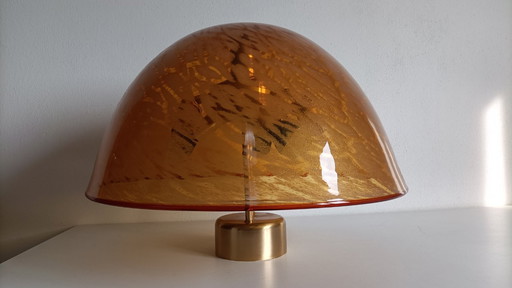 Pendelleuchte der Marke La Murrina in Form einer bernsteinfarbenen Tasse mit 5 Leuchten