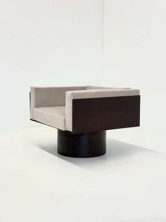 Image 1 of Juego de 2 sillones esculturales de metal italiano