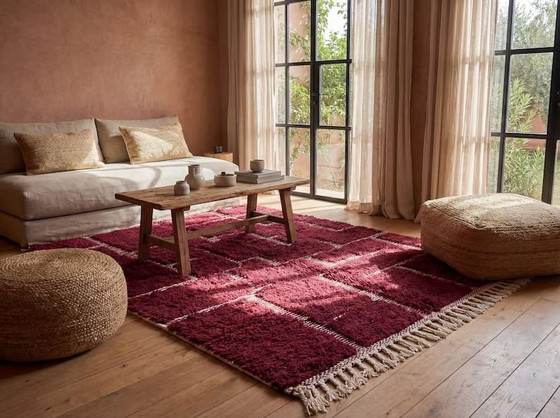 Image 1 of Two handmade Berber rugs in pure wool, 2 (250x150) cm