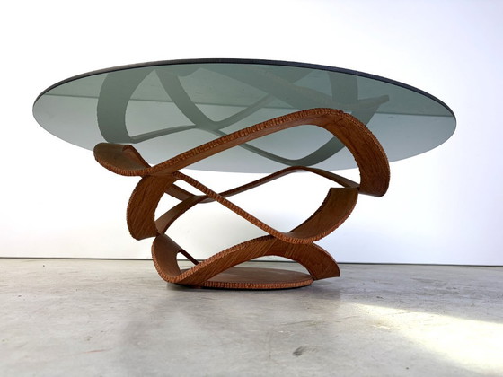 Stahl-Couchtisch von Maurice Barilone, 1980er Jahre – Roche Bobois, Couchtische, Glas, Metall (photo 6 of 9)