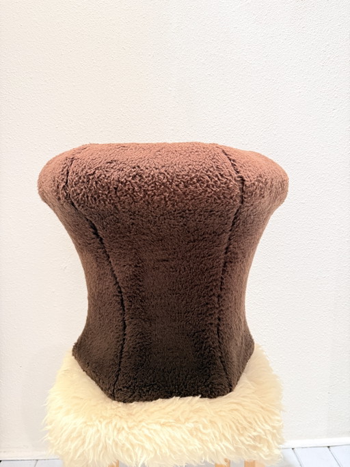 Vintage Space Age 'Mushroom' Kruk / Poef