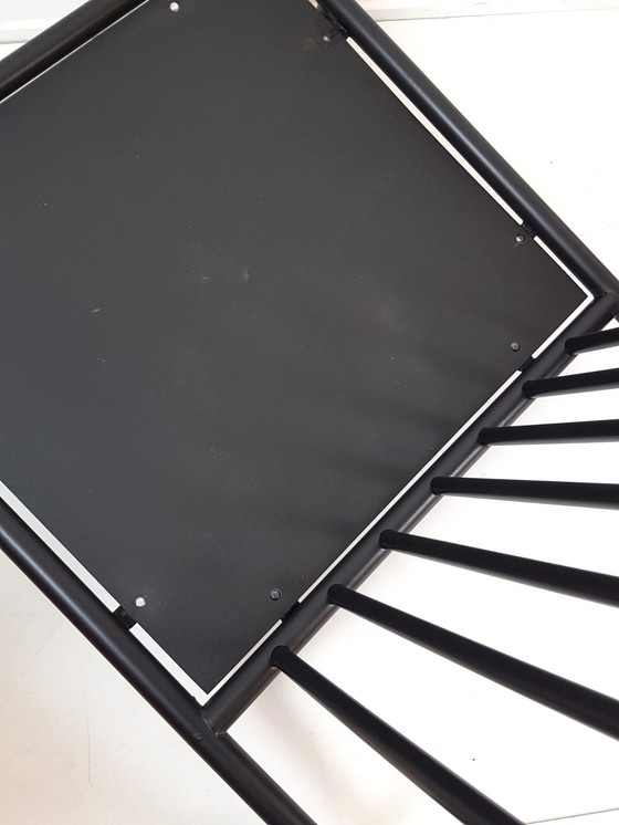 Image 1 of Poltrone Artifort Dux in metallo nero con cuscini rosa nuove