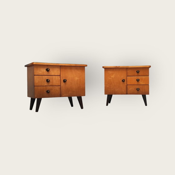 Image 1 of 2X Tables de nuit Mid Century