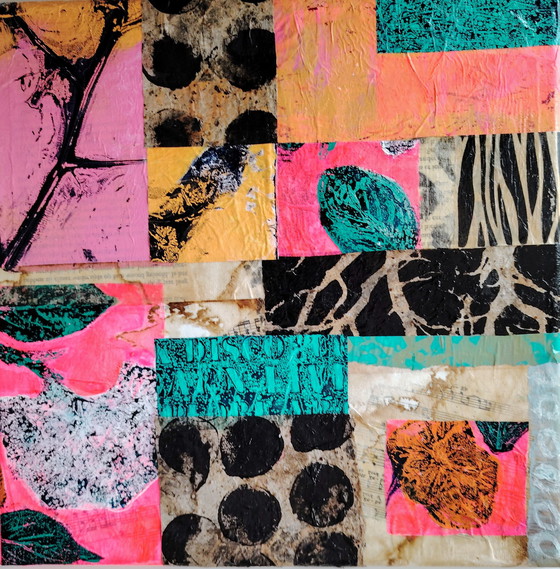 Image 1 of 2x Abstract collage homemade