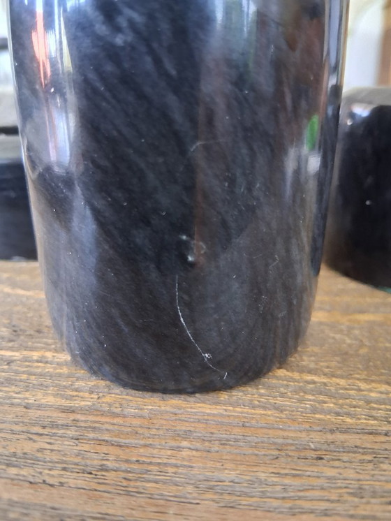 Image 1 of set of 3 marble tea light holders