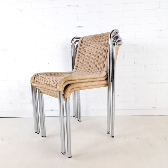 Image 1 of 4x vintage stoel Gabriele Mucchi S5 