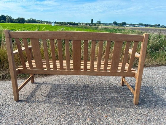 Panchina da giardino inglese in teak di Lister (1883) 160 cm - come nuova - – Panche da giardino, Wood (photo 6 of 7)