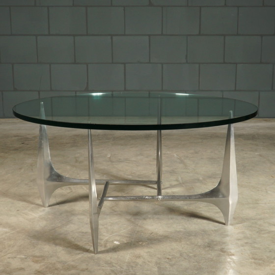 Image 1 of Vintage Aluminum Coffee Table - Knut Hesterberg for Ronald Schmitt - 1960s