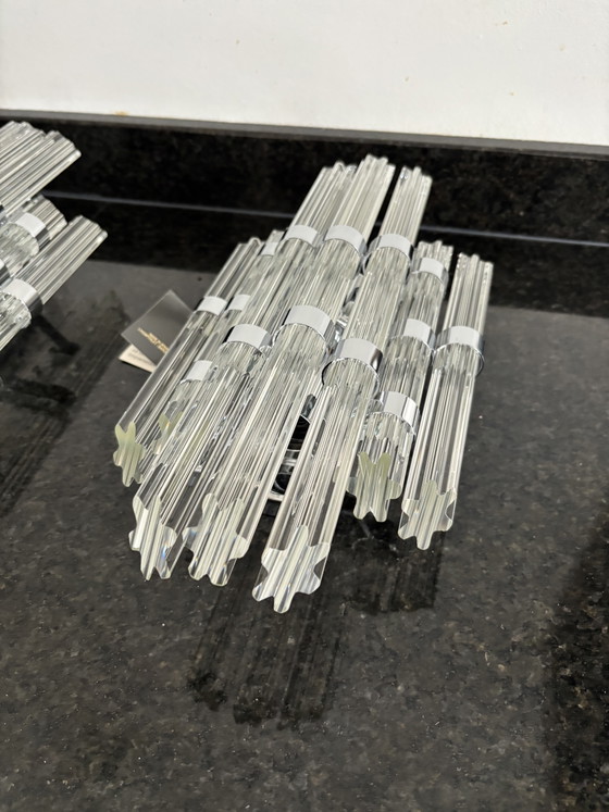 Set Vintage Design Applique Quadriedri Triedri Fatte a Mano – Proluze Barcelona, Glass (photo 5 of 14)