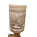 Vintage alabaster table lamp with elephant, 1960s