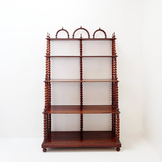 Image 1 of Antique "coil" style bookcase - Early 20th century