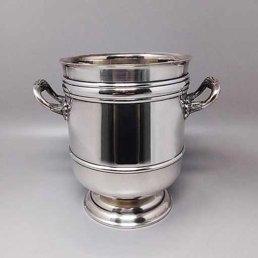1950s Gorgeous Champagne or Ice Bucket by Christofle in Silver Plated. Made in France