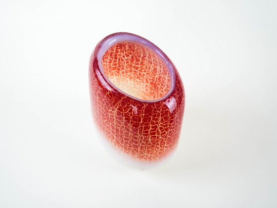 Image 1 of Glass vase, Danish design, 1970s, manufactured by Holmegaard