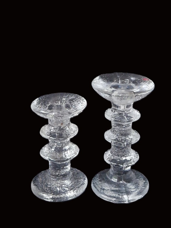Iittala - 2 Portacandele Festivo di Timo Sarpaneva – Vetro (photo 2 of 6)