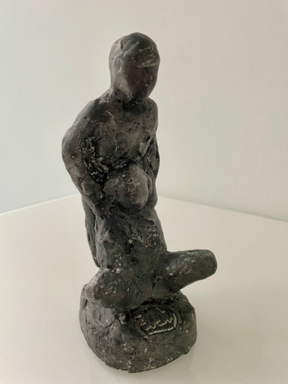 Escultura de Tony van de Vorst ‘Kinderen’ – 1989 – Stone (photo 15 of 15)