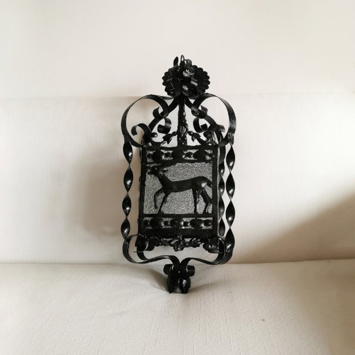 LANTERNA IN FERRO BATTUTO