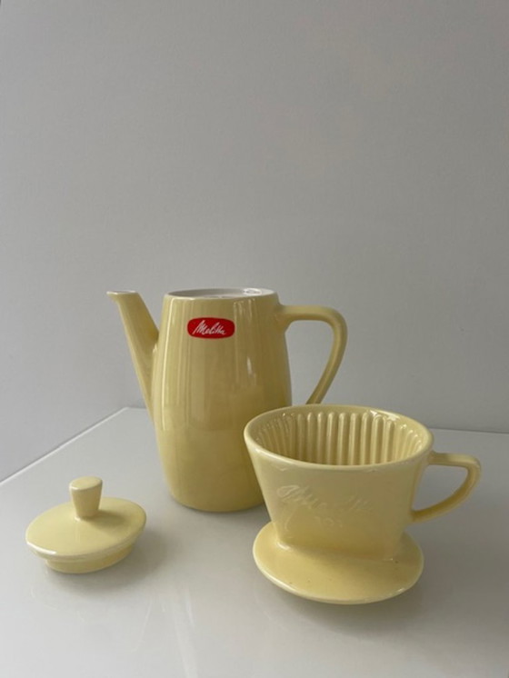Image 1 of Macchina da caffè Melitta vintage con filtro degli anni '60.